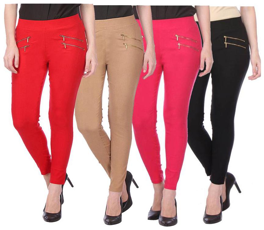 

RZLECORT Women Multi Straight fit Jegging