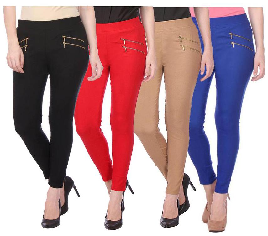 

RZLECORT Women Multi Straight fit Jegging