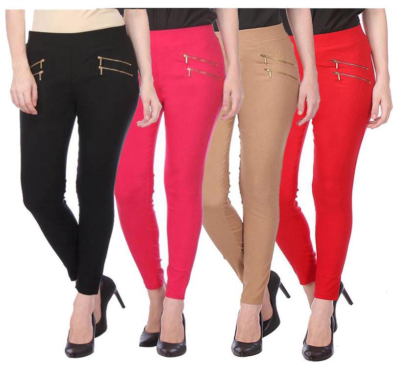 

RZLECORT Women Multi Straight fit Jegging