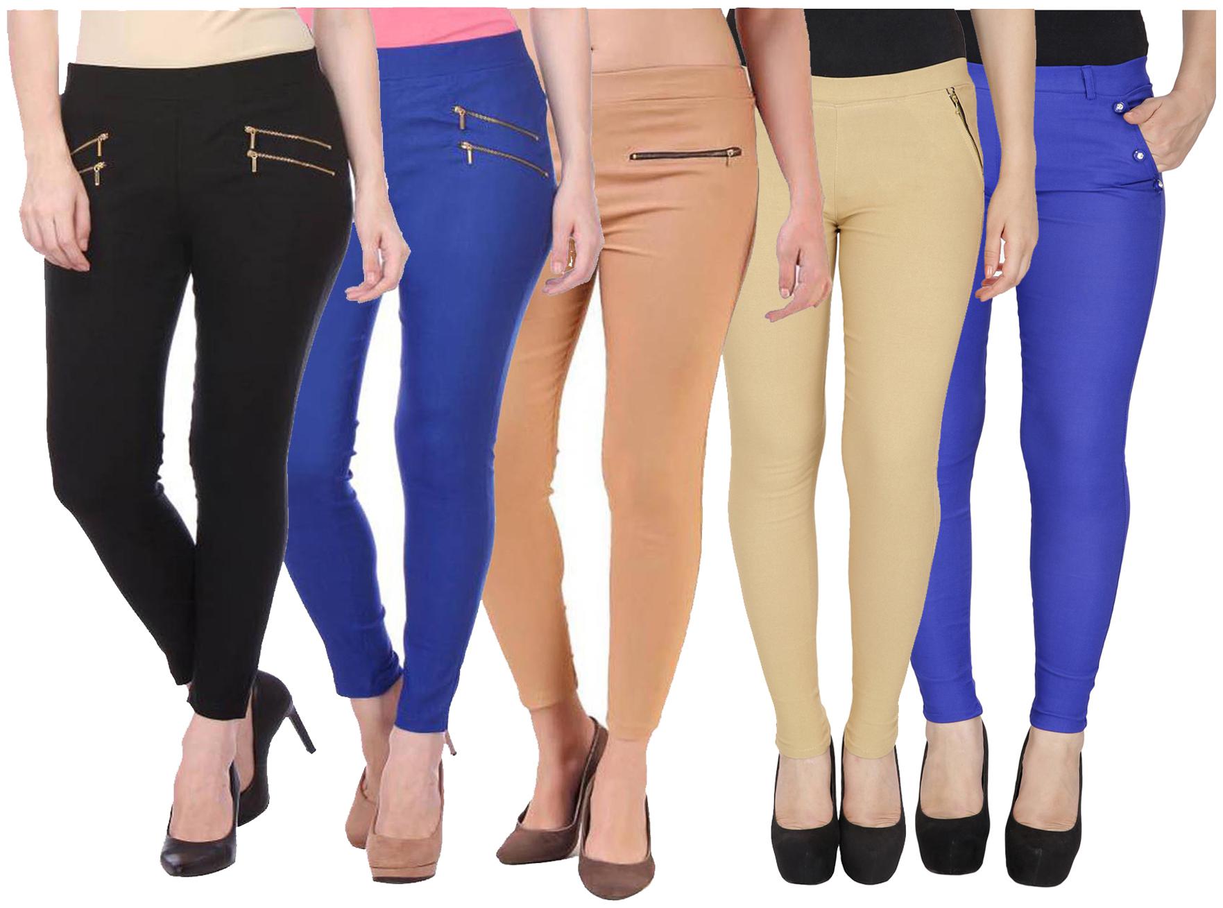 

RZLECORT Women Multi Straight fit Jegging