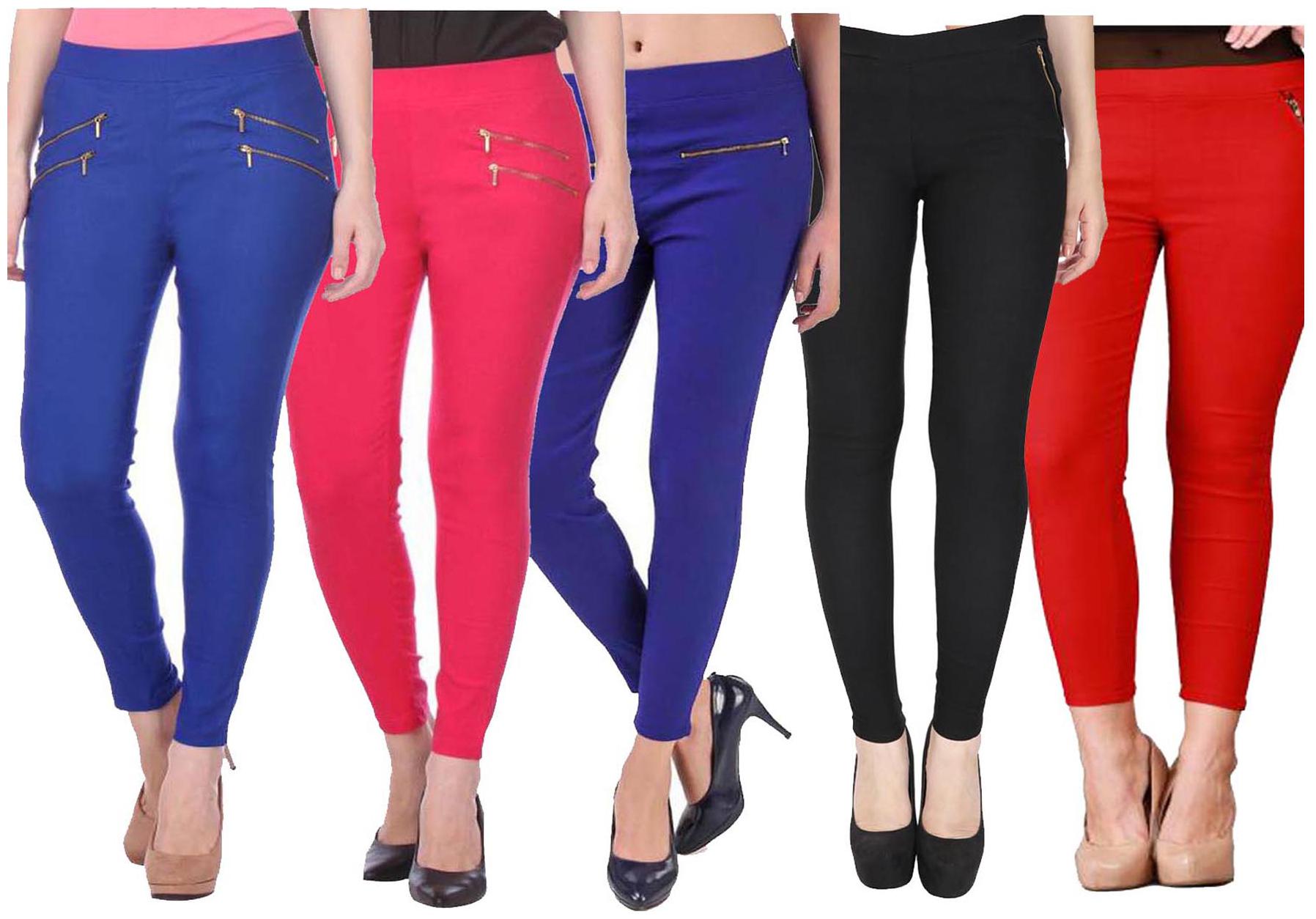 

RZLECORT Women Multi Straight fit Jegging