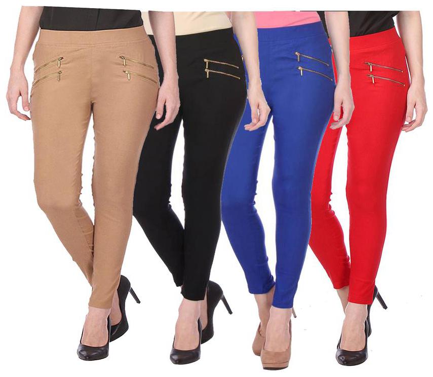 

RZLECORT Women Multi Straight fit Jegging