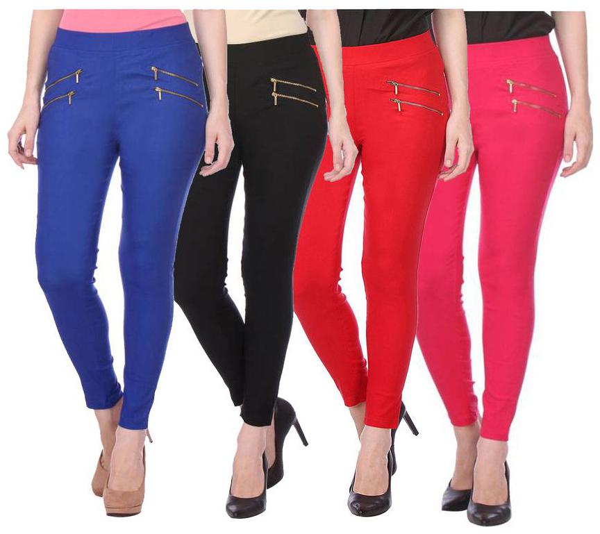 

RZLECORT Women Multi Straight fit Jegging