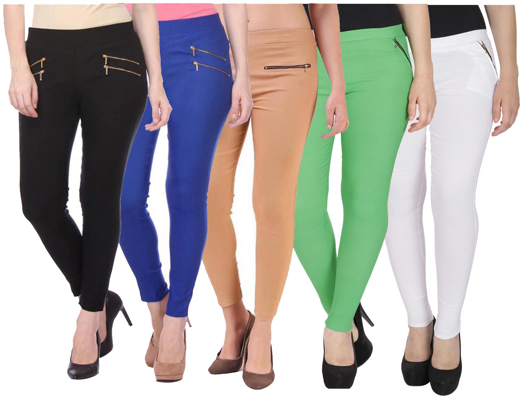 

RZLECORT Women Multi Straight fit Jegging