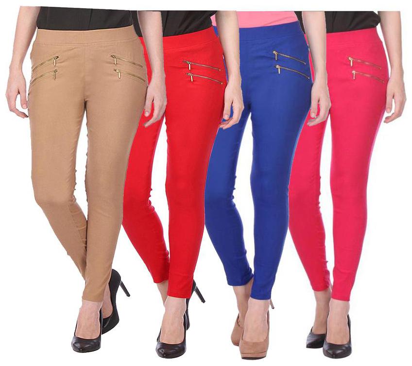 

RZLECORT Women Multi Straight fit Jegging