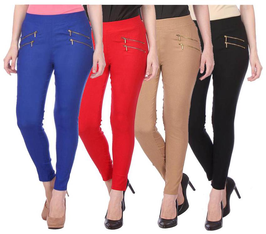 

RZLECORT Women Multi Straight fit Jegging