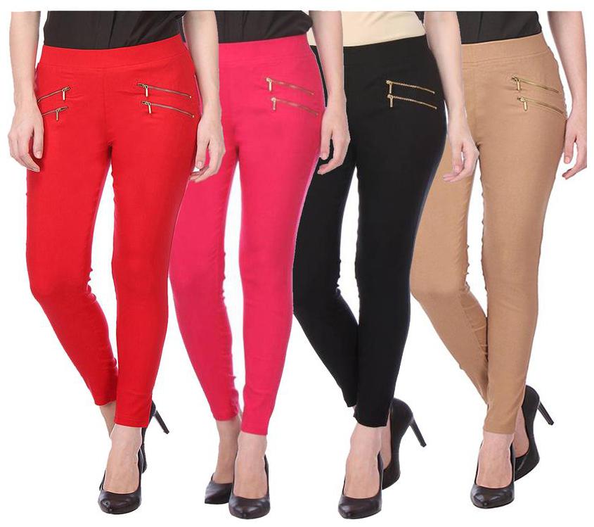 

RZLECORT Women Multi Straight fit Jegging
