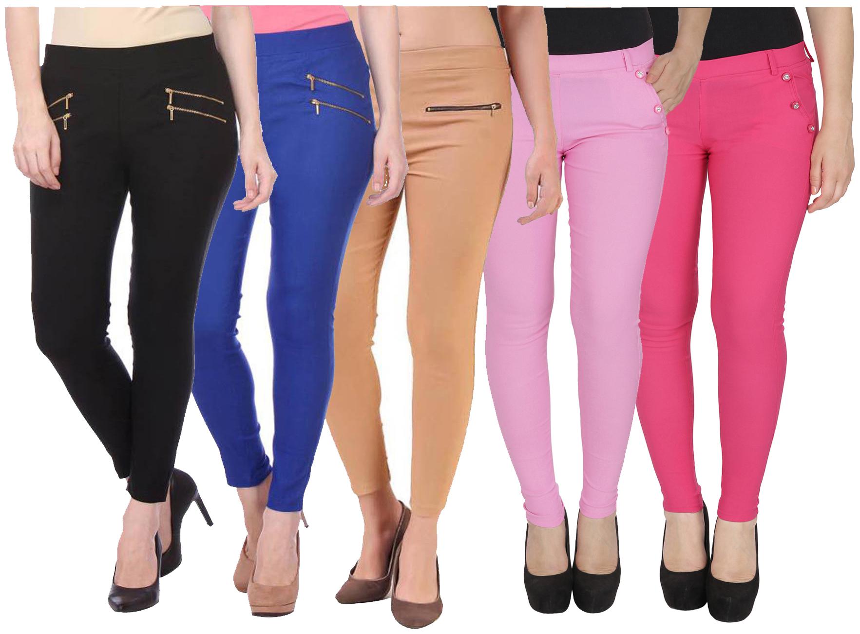 

RZLECORT Women Multi Straight fit Jegging