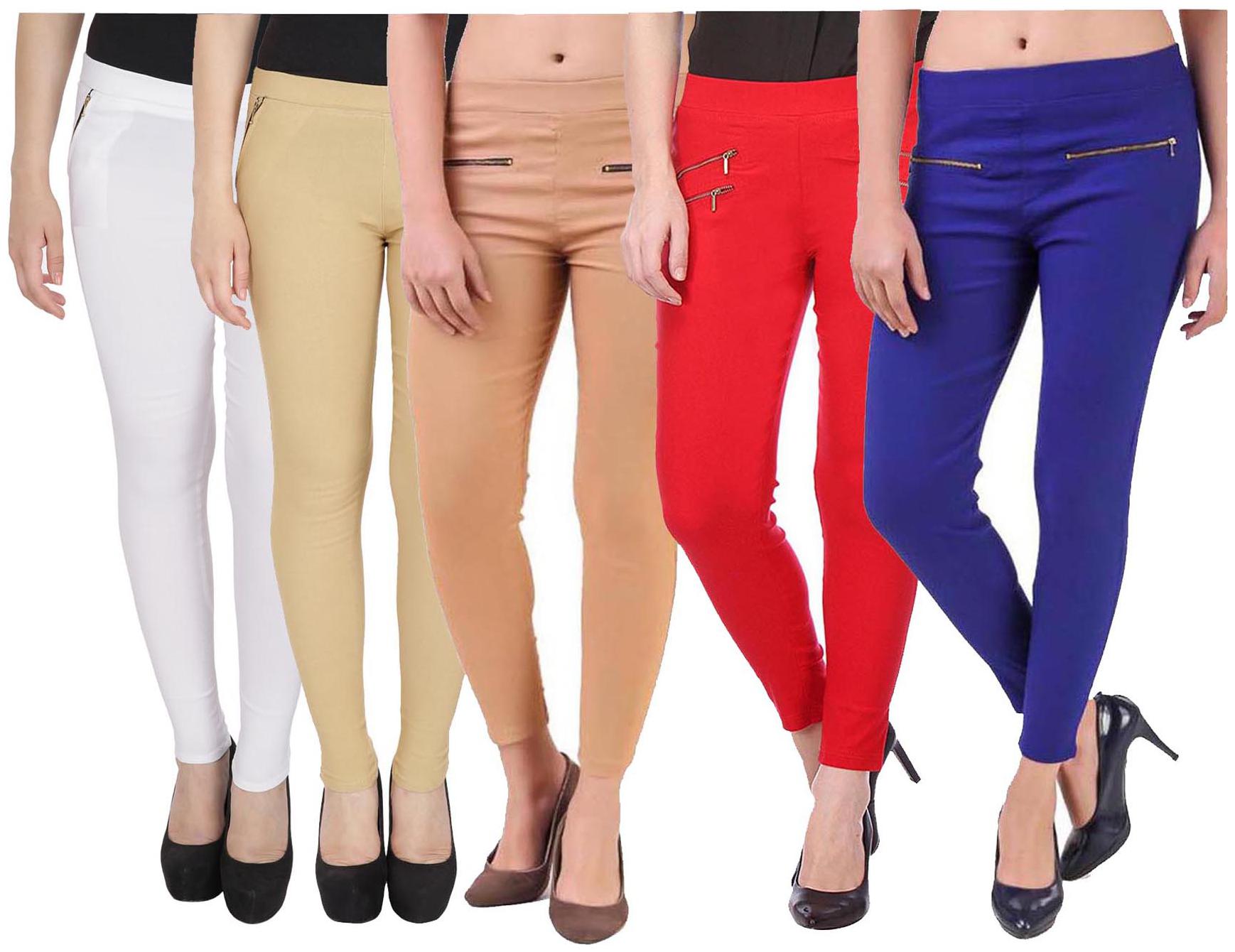 

RZLECORT Women Multi Straight fit Jegging