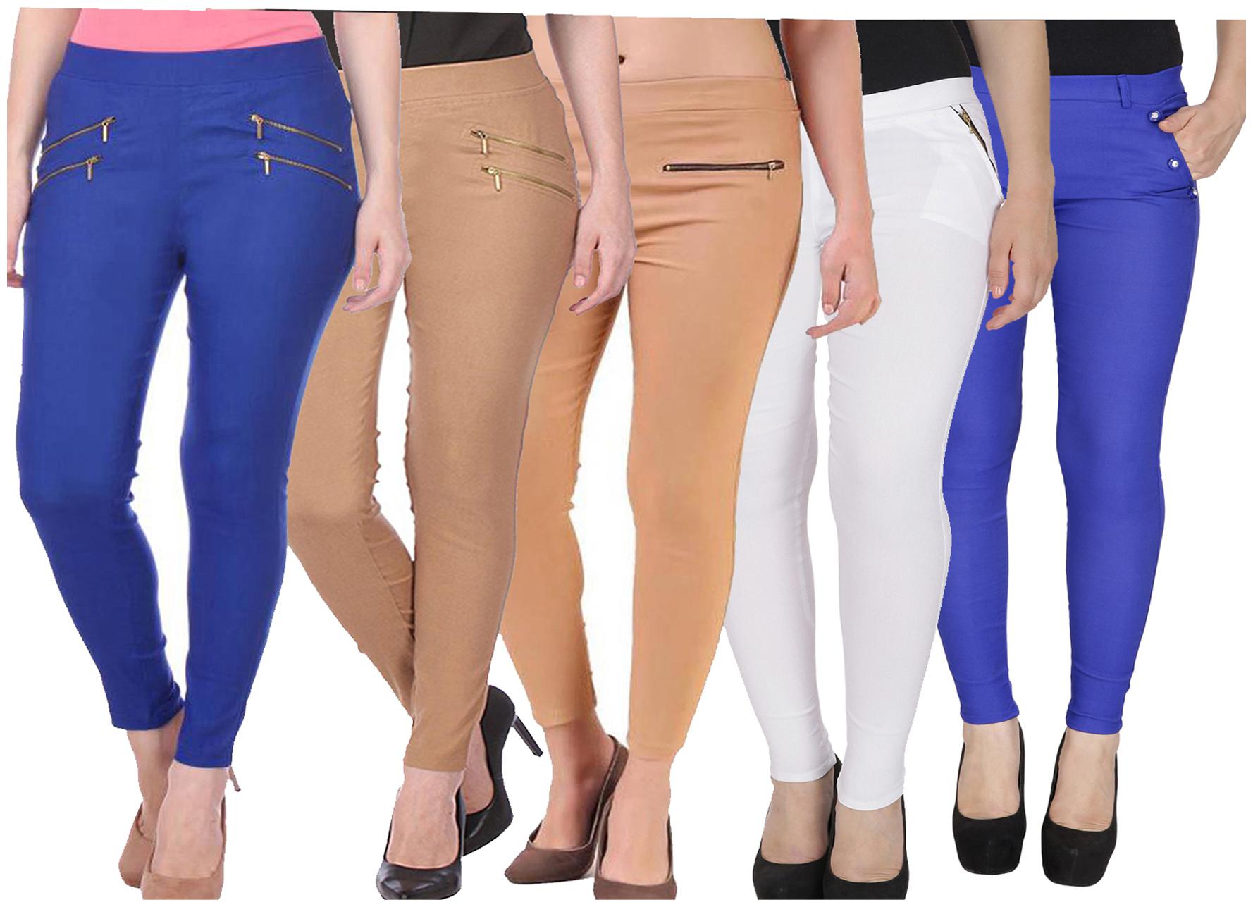 

RZLECORT Women Multi Straight fit Jegging
