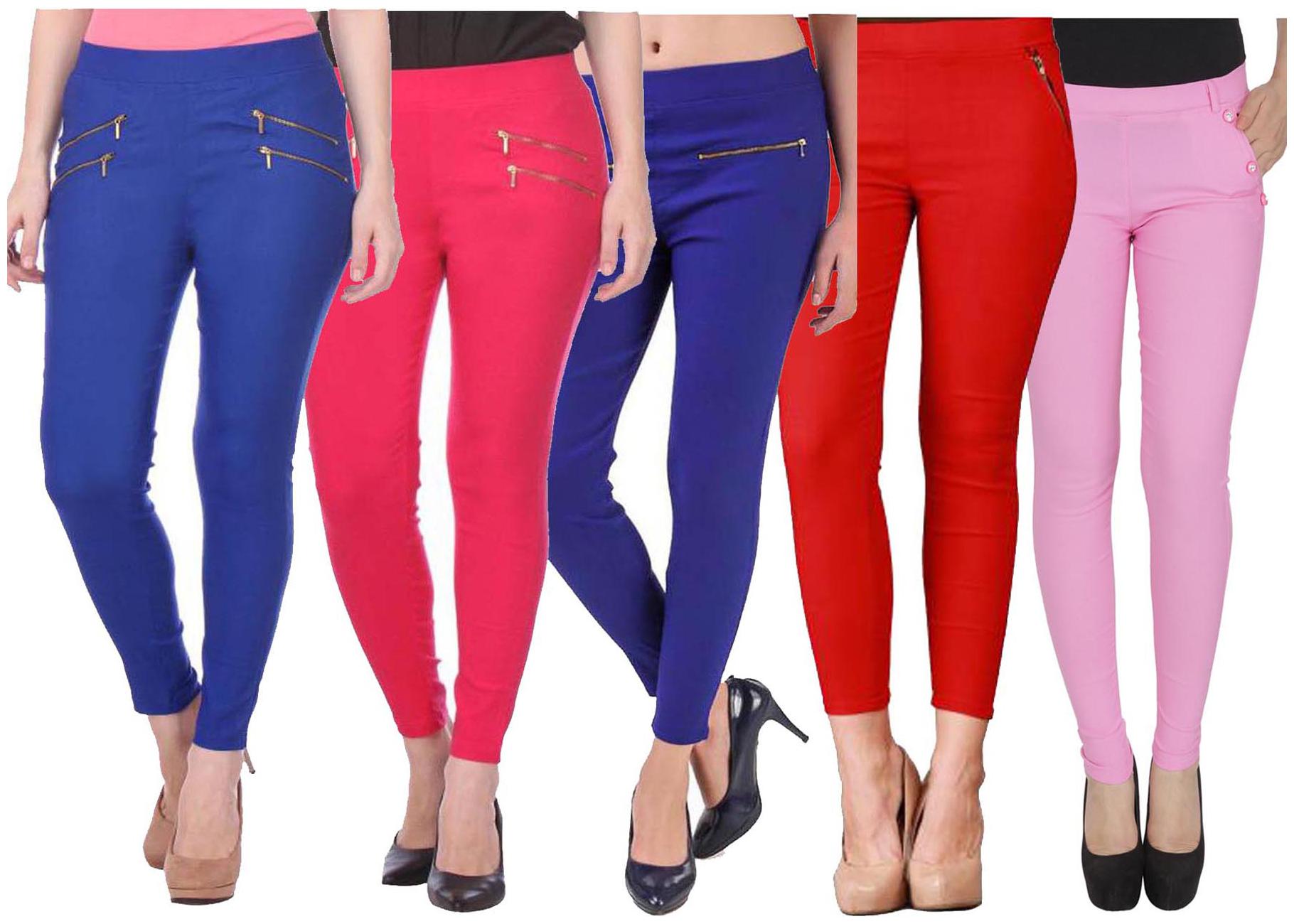 

RZLECORT Women Multi Straight fit Jegging