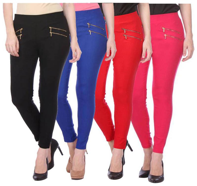 

RZLECORT Women Multi Straight fit Jegging