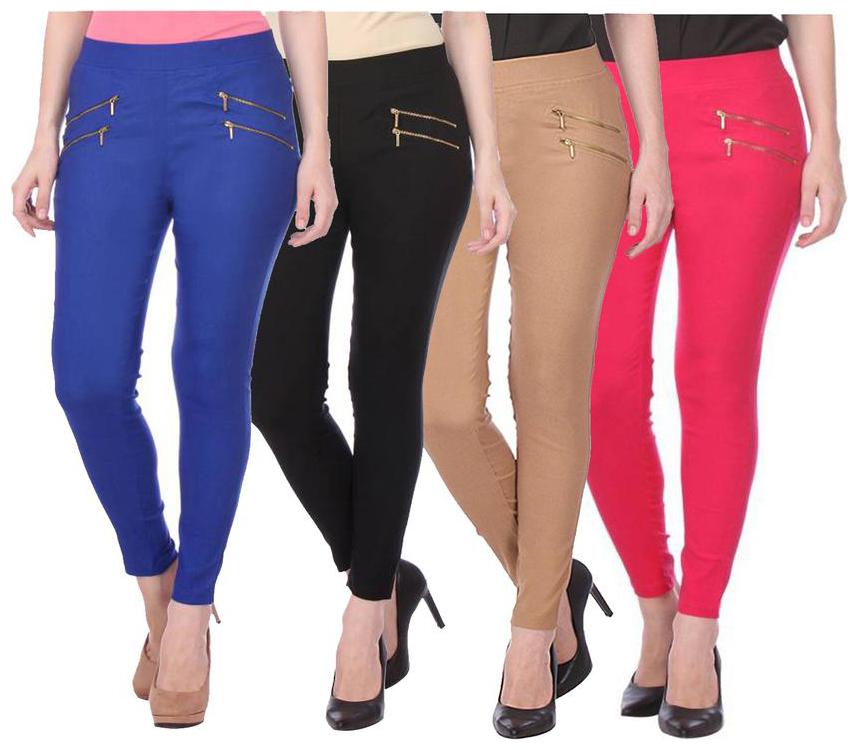 

RZLECORT Women Multi Straight fit Jegging