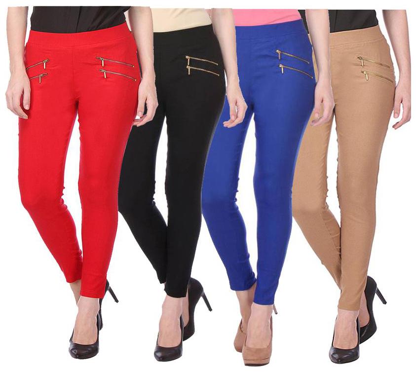 

RZLECORT Women Multi Straight fit Jegging