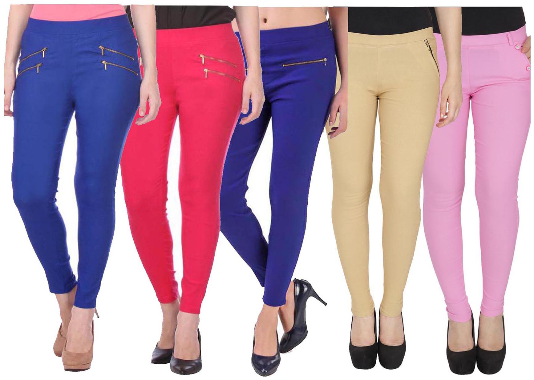 

RZLECORT Women Multi Straight fit Jegging