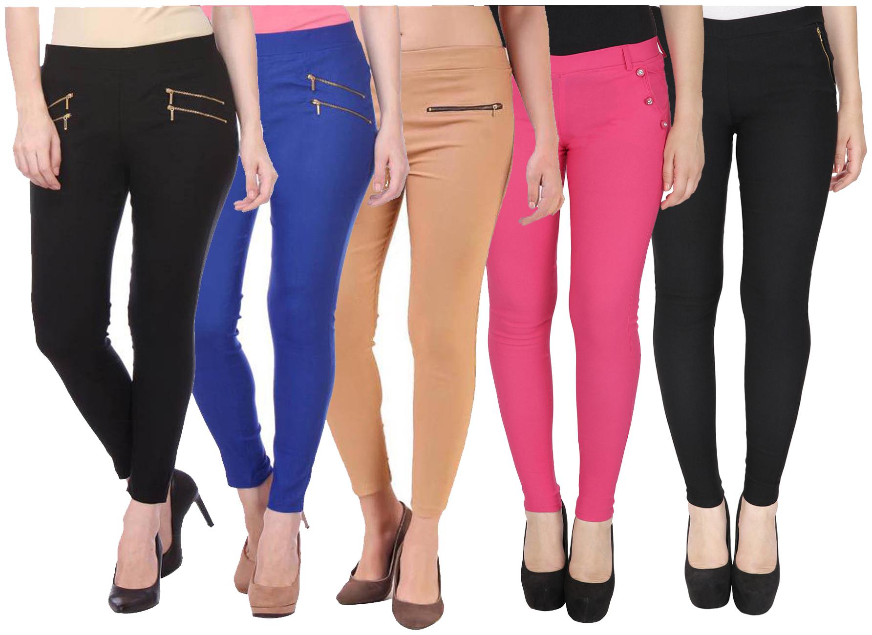 

RZLECORT Women Multi Straight fit Jegging