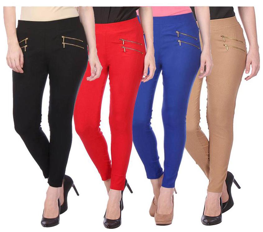 

RZLECORT Women Multi Straight fit Jegging