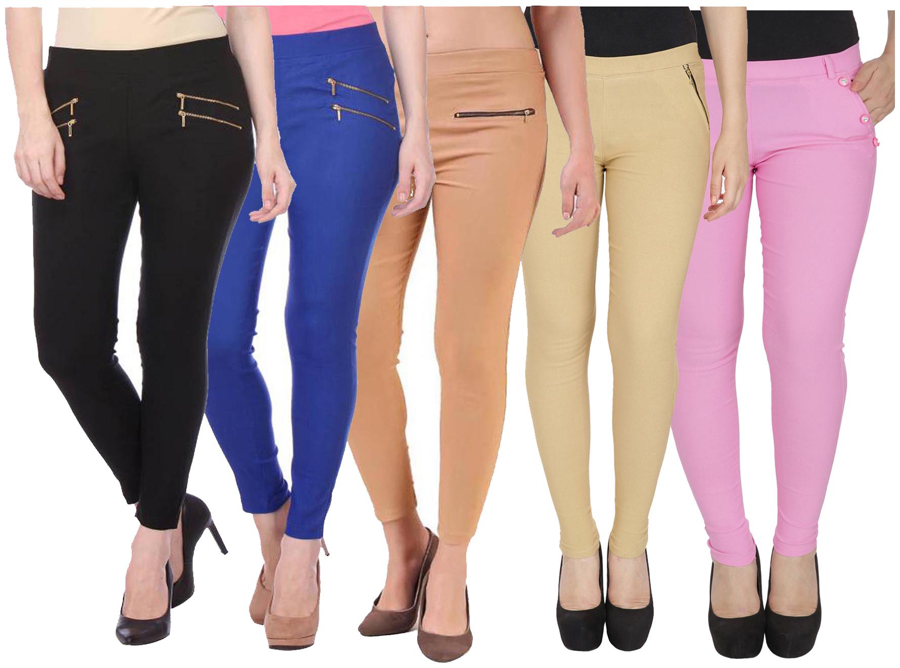 

RZLECORT Women Multi Straight fit Jegging