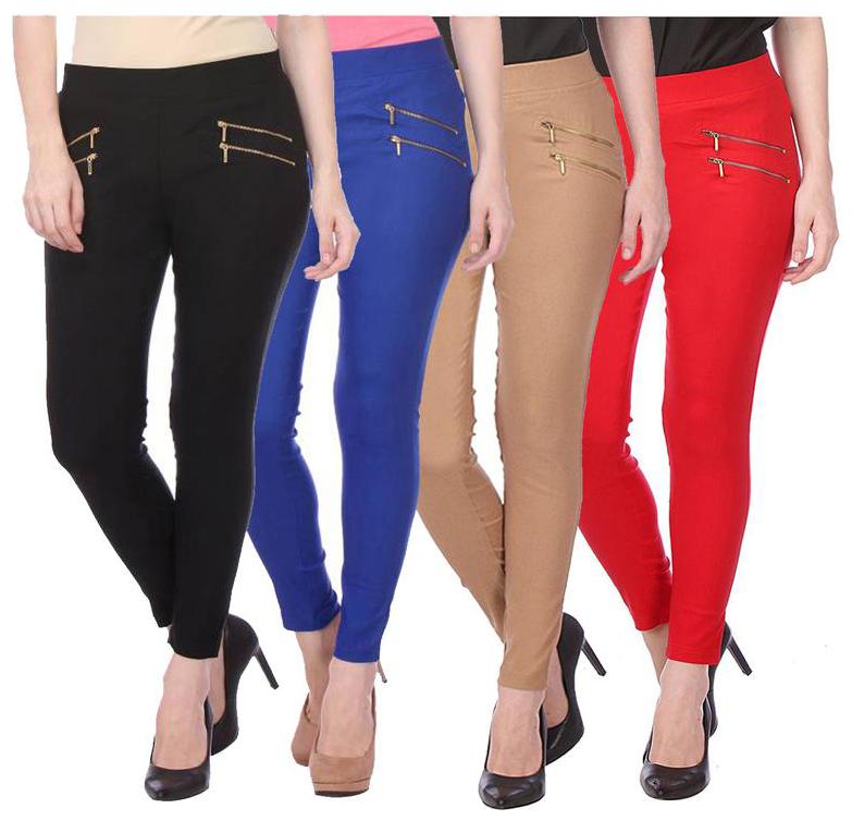 

RZLECORT Women Multi Straight fit Jegging