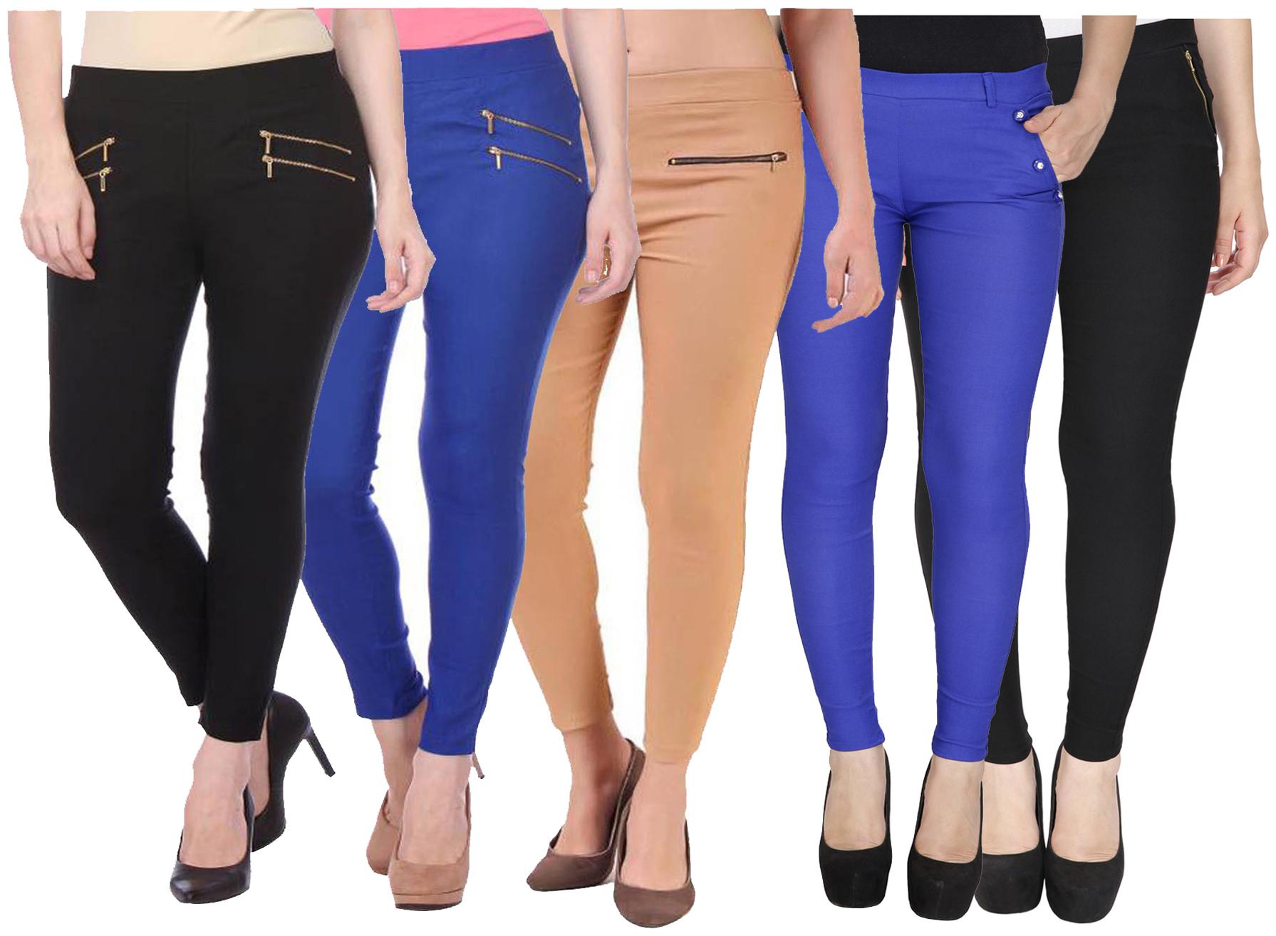 

RZLECORT Women Multi Straight fit Jegging