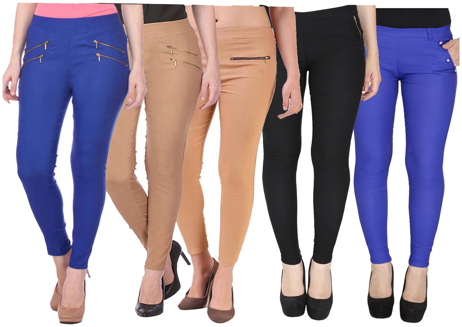 

RZLECORT Women Multi Straight fit Jegging