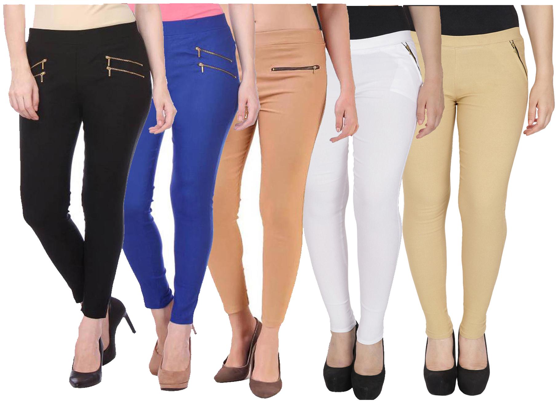 

RZLECORT Women Multi Straight fit Jegging