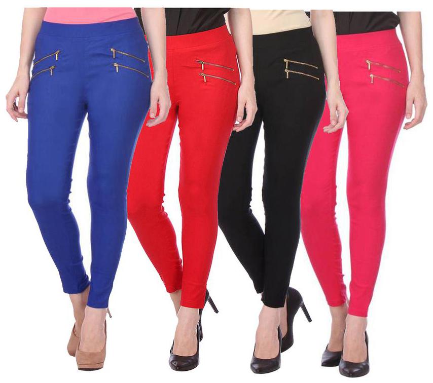 

RZLECORT Women Multi Straight fit Jegging