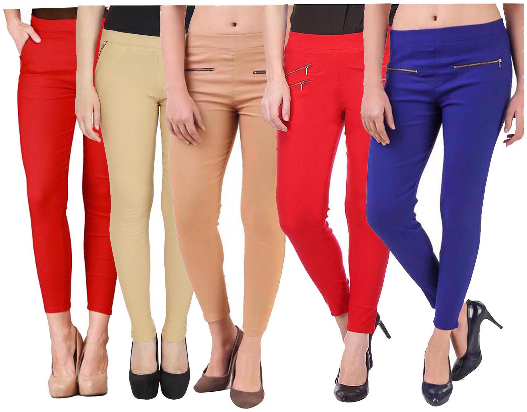 

RZLECORT Women Multi Straight fit Jegging