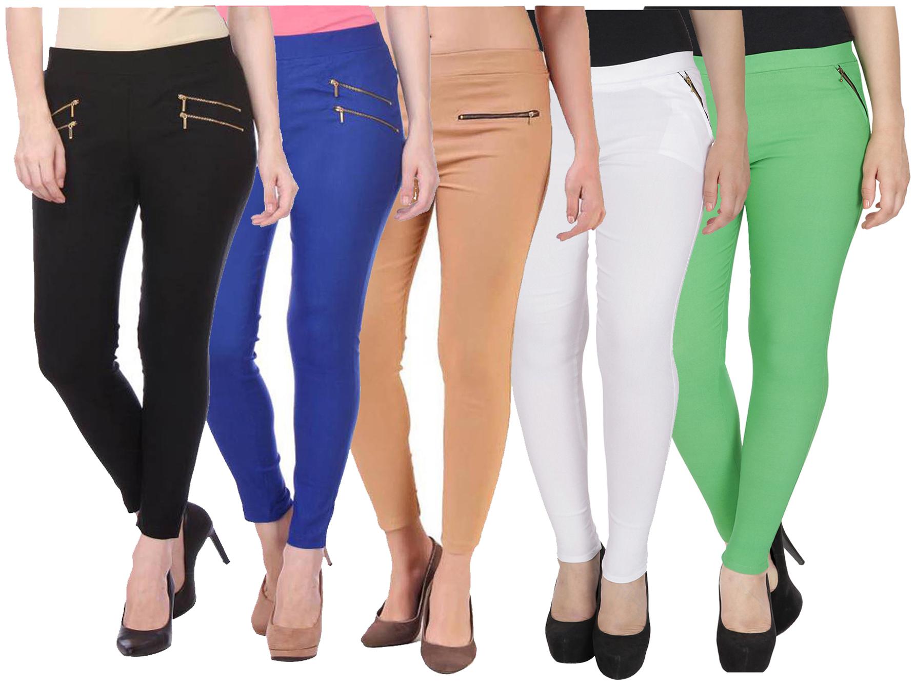 

RZLECORT Women Multi Straight fit Jegging