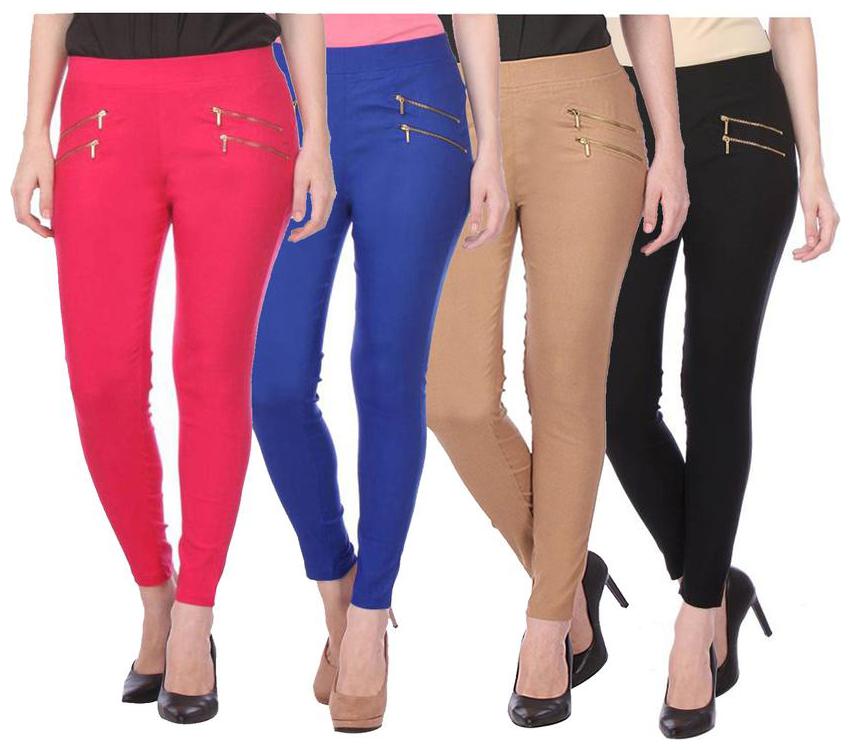 

RZLECORT Women Multi Straight fit Jegging