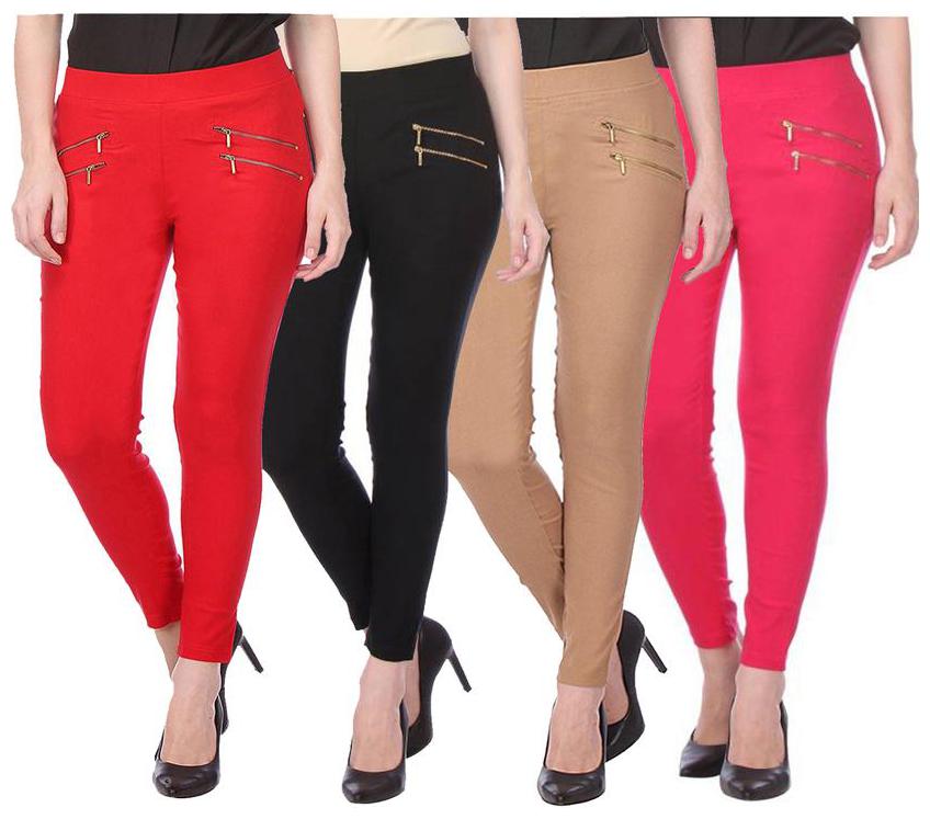 

RZLECORT Women Multi Straight fit Jegging