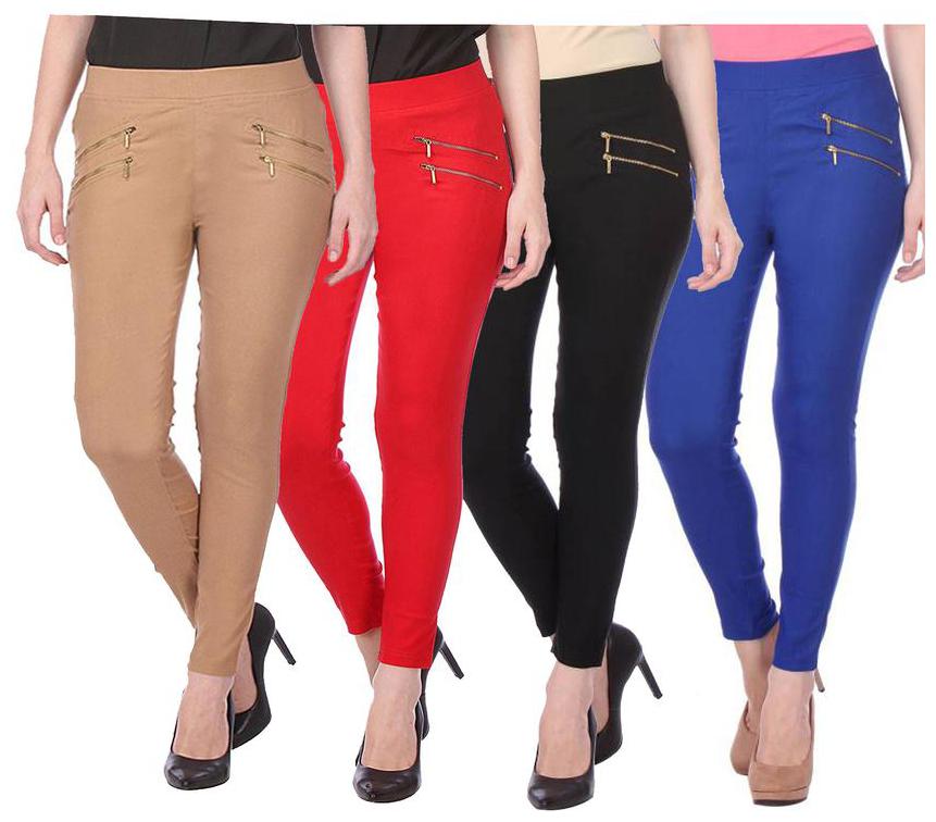 

RZLECORT Women Multi Straight fit Jegging