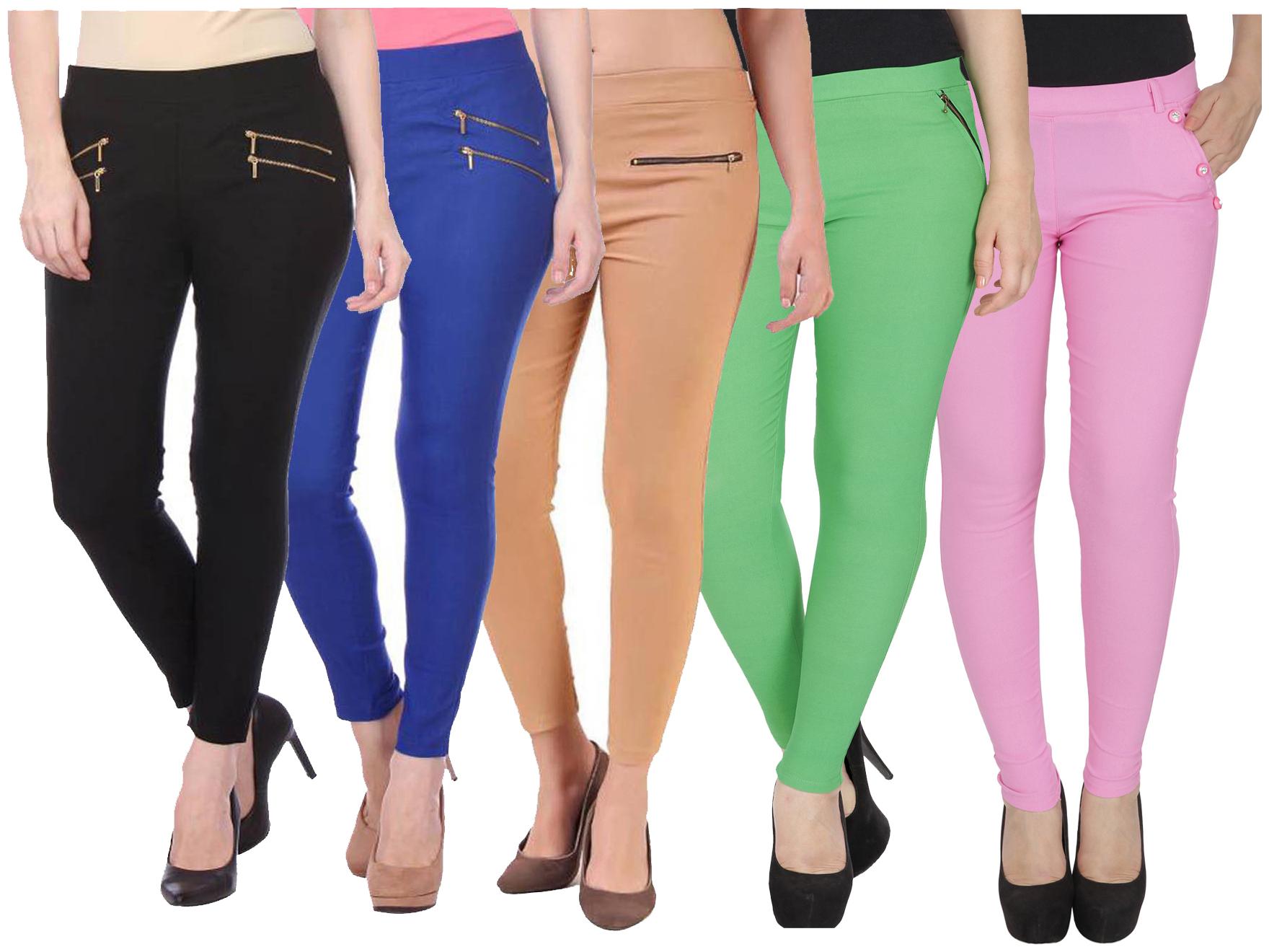 

RZLECORT Women Multi Straight fit Jegging