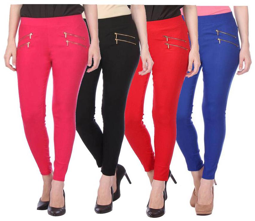 

RZLECORT Women Multi Straight fit Jegging