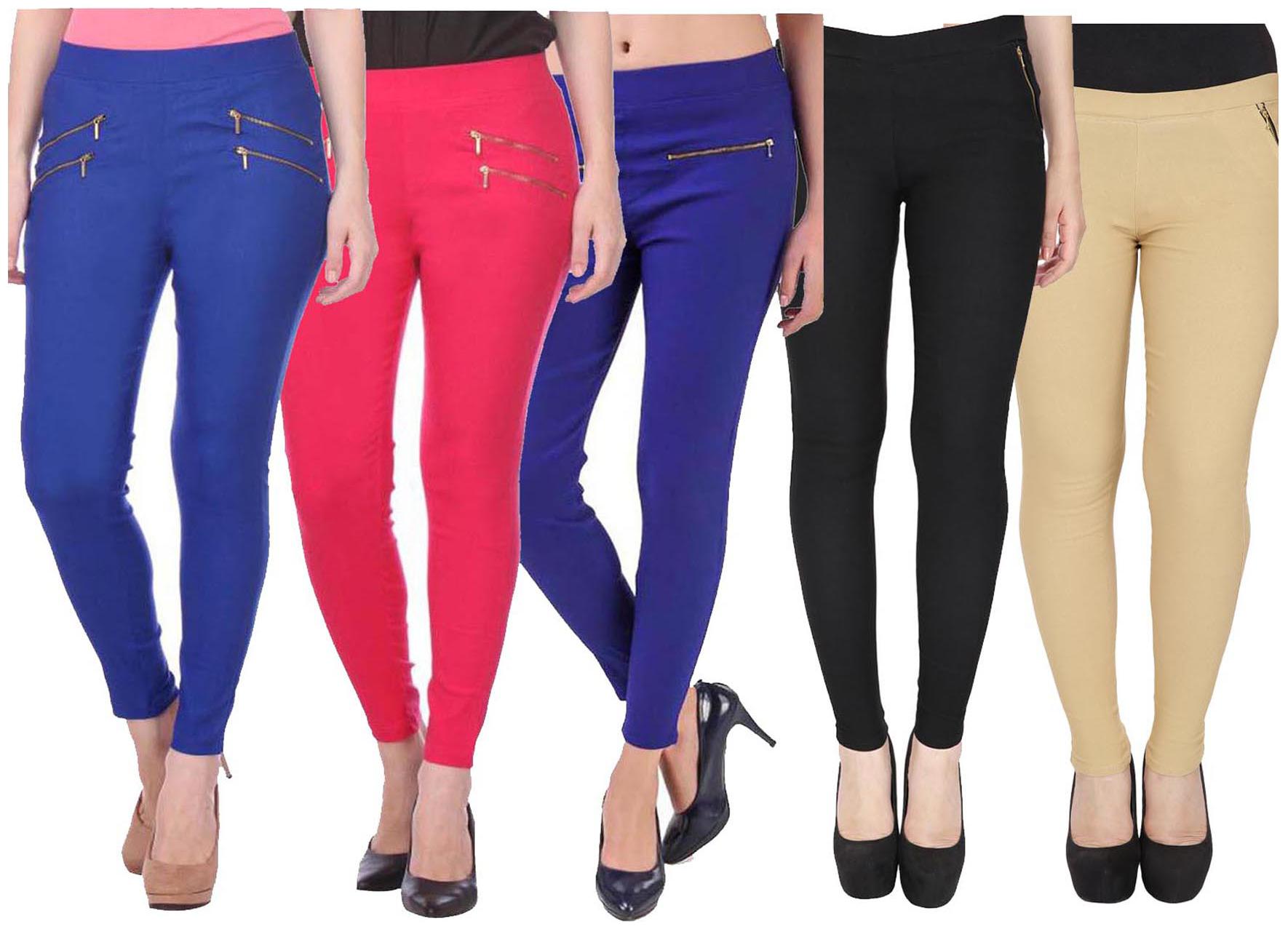 

RZLECORT Women Multi Straight fit Jegging