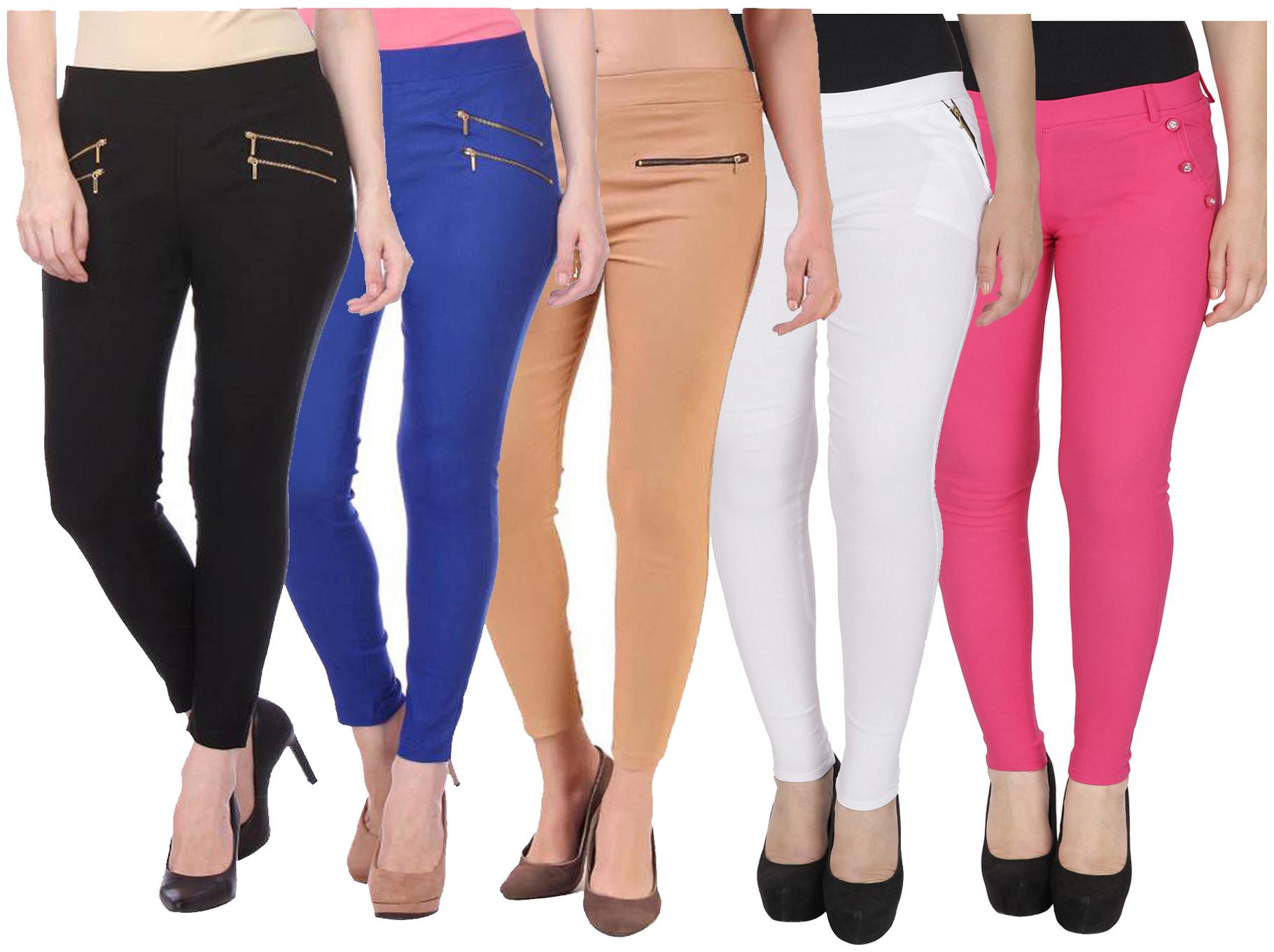 

RZLECORT Women Multi Straight fit Jegging