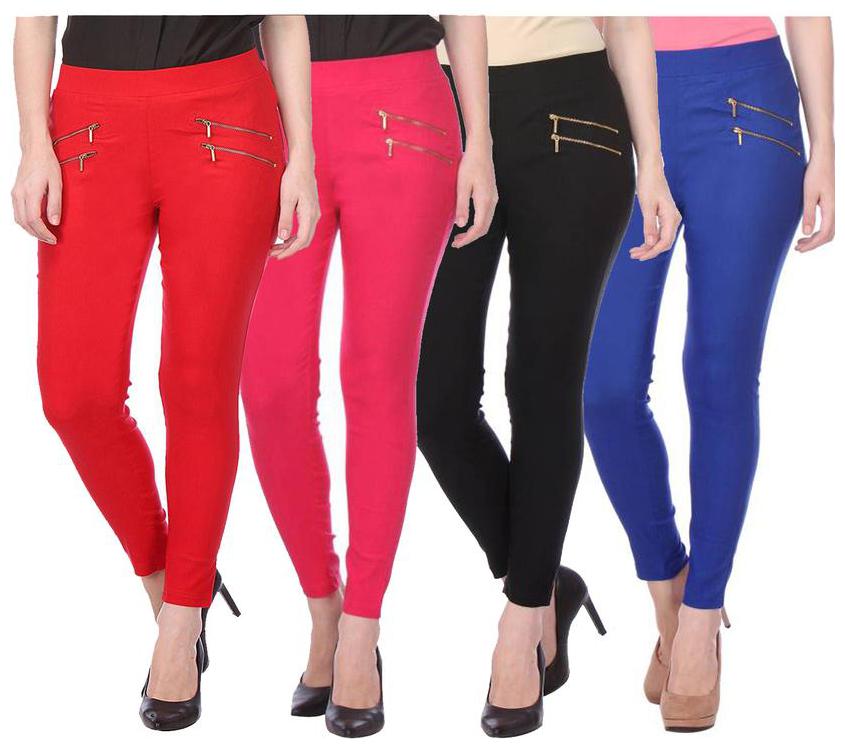 

RZLECORT Women Multi Straight fit Jegging