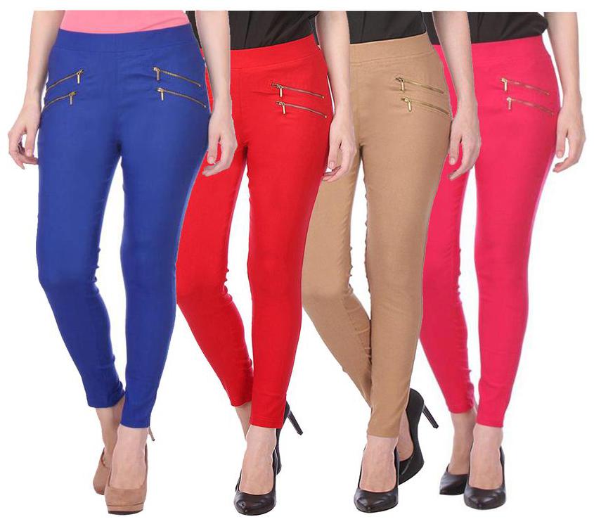 

RZLECORT Women Multi Straight fit Jegging