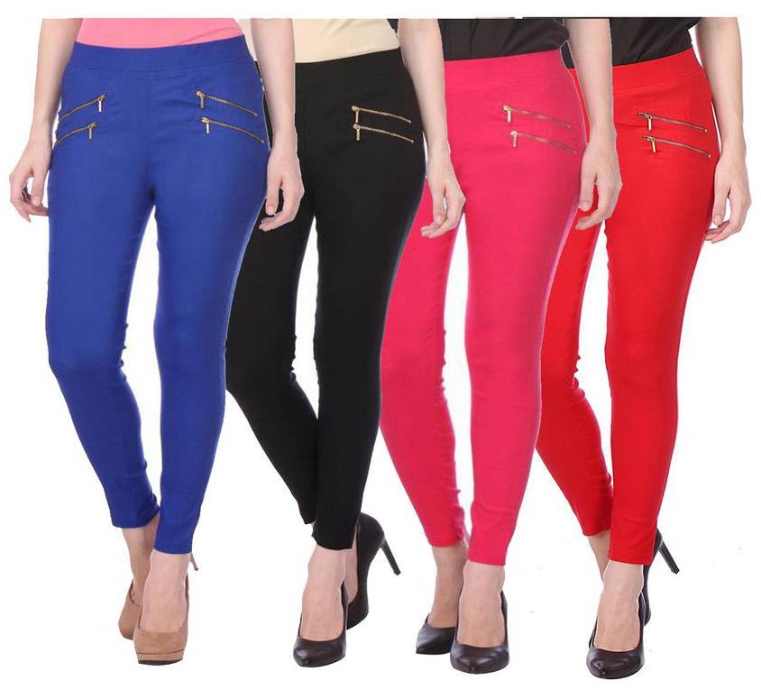 

RZLECORT Women Multi Straight fit Jegging
