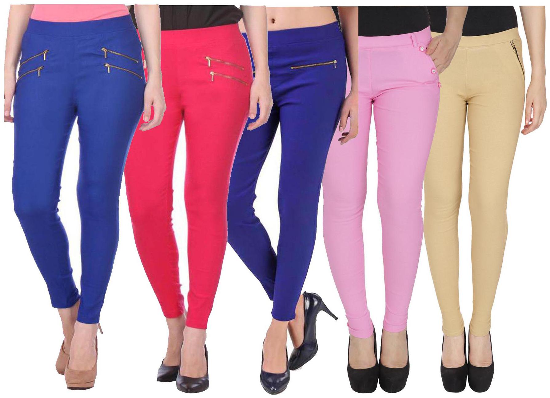 

RZLECORT Women Multi Straight fit Jegging