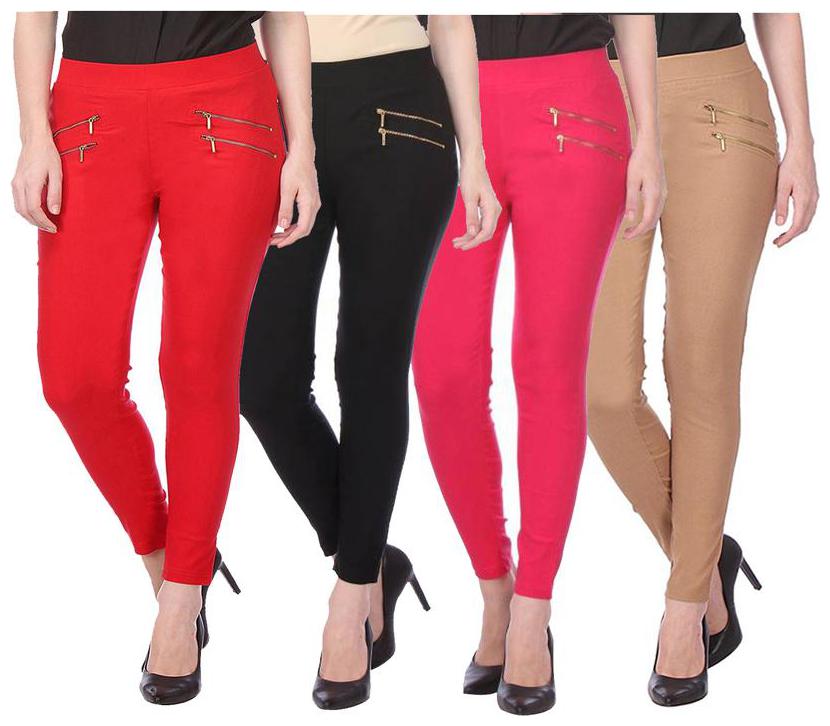 

RZLECORT Women Multi Straight fit Jegging