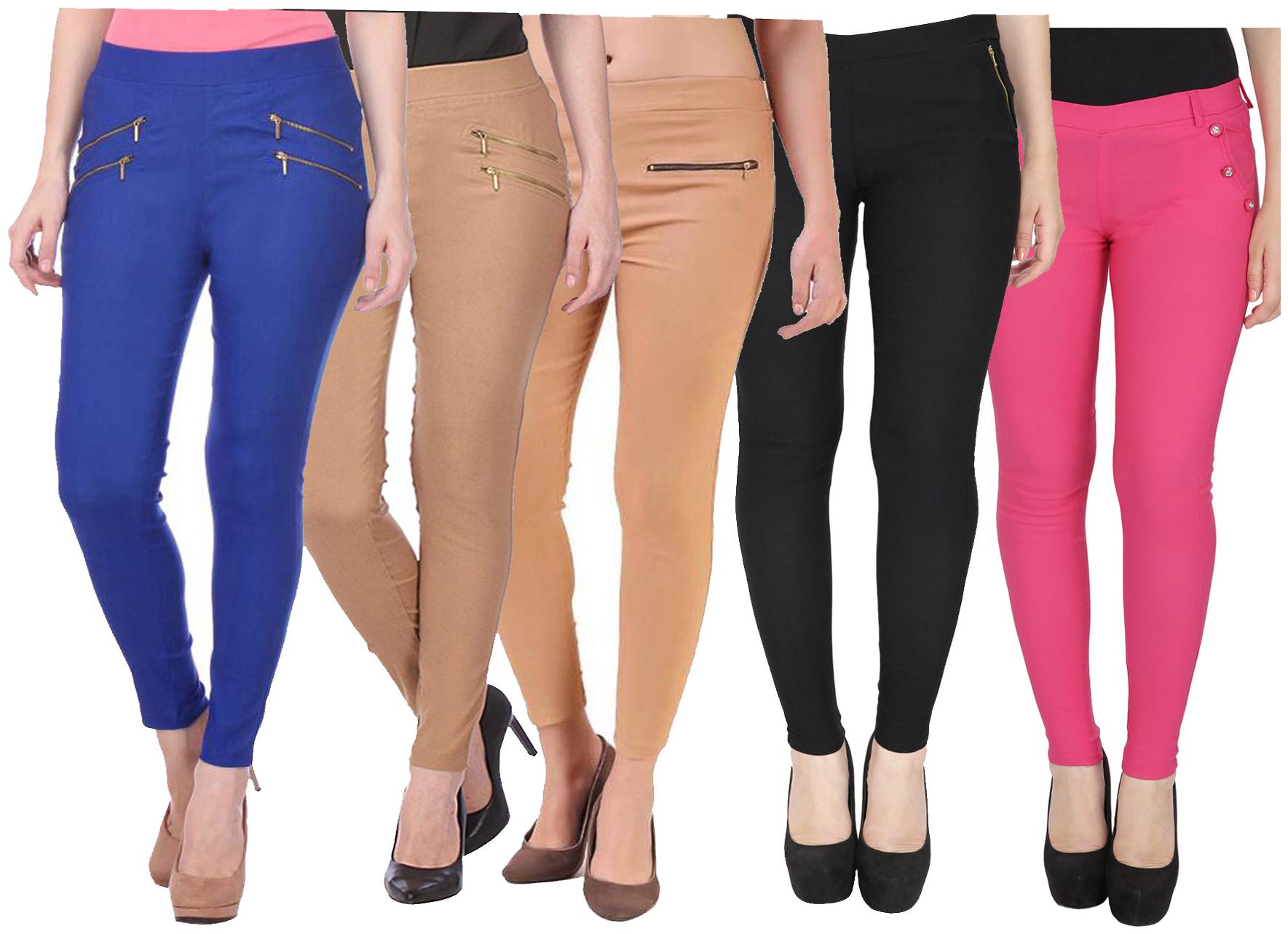 

RZLECORT Women Multi Straight fit Jegging