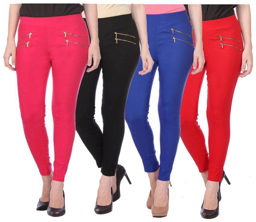 

RZLECORT Women Multi Straight fit Jegging