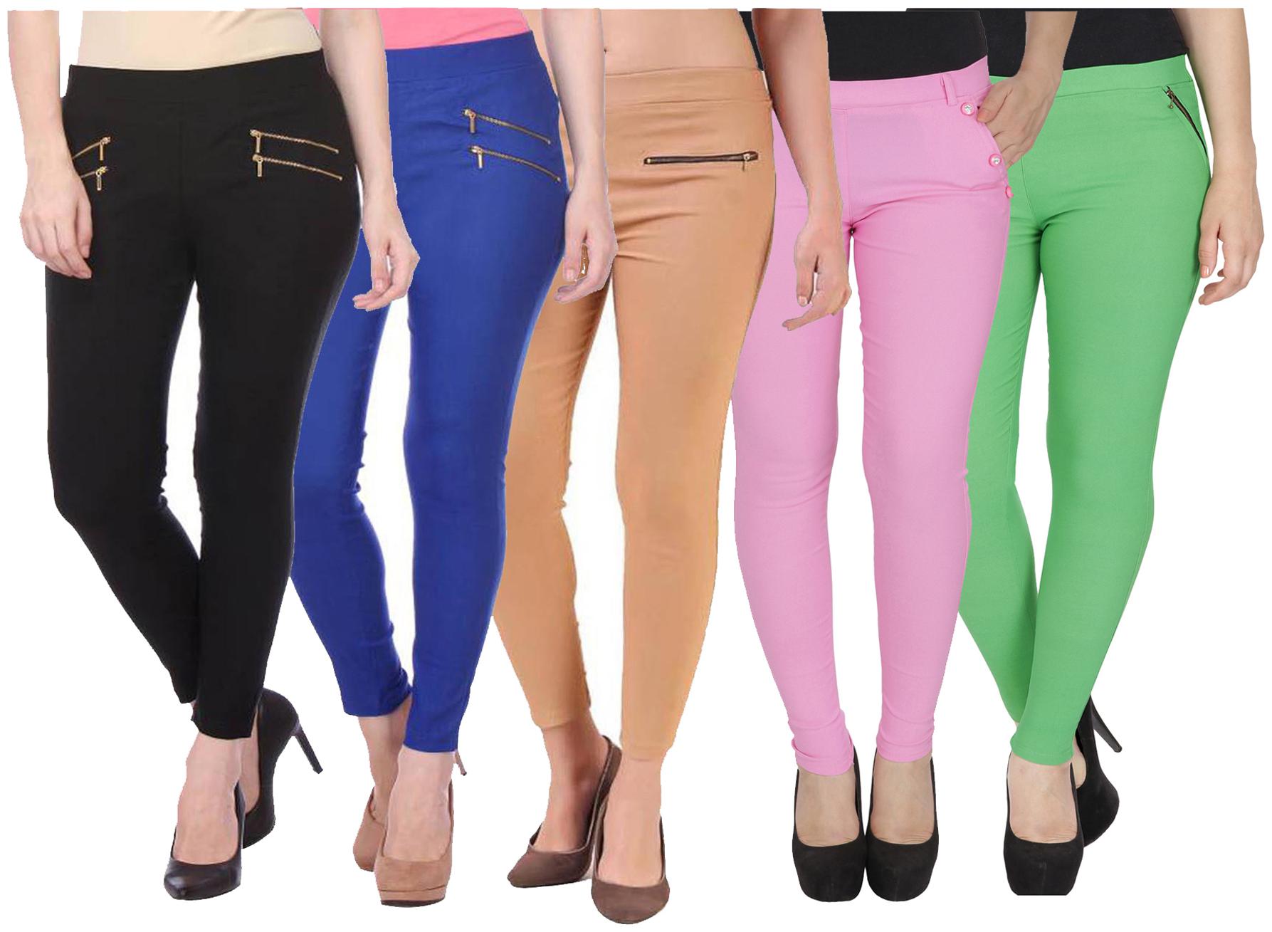

RZLECORT Women Multi Straight fit Jegging