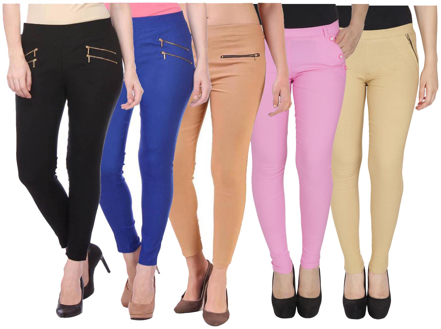 

RZLECORT Women Multi Straight fit Jegging