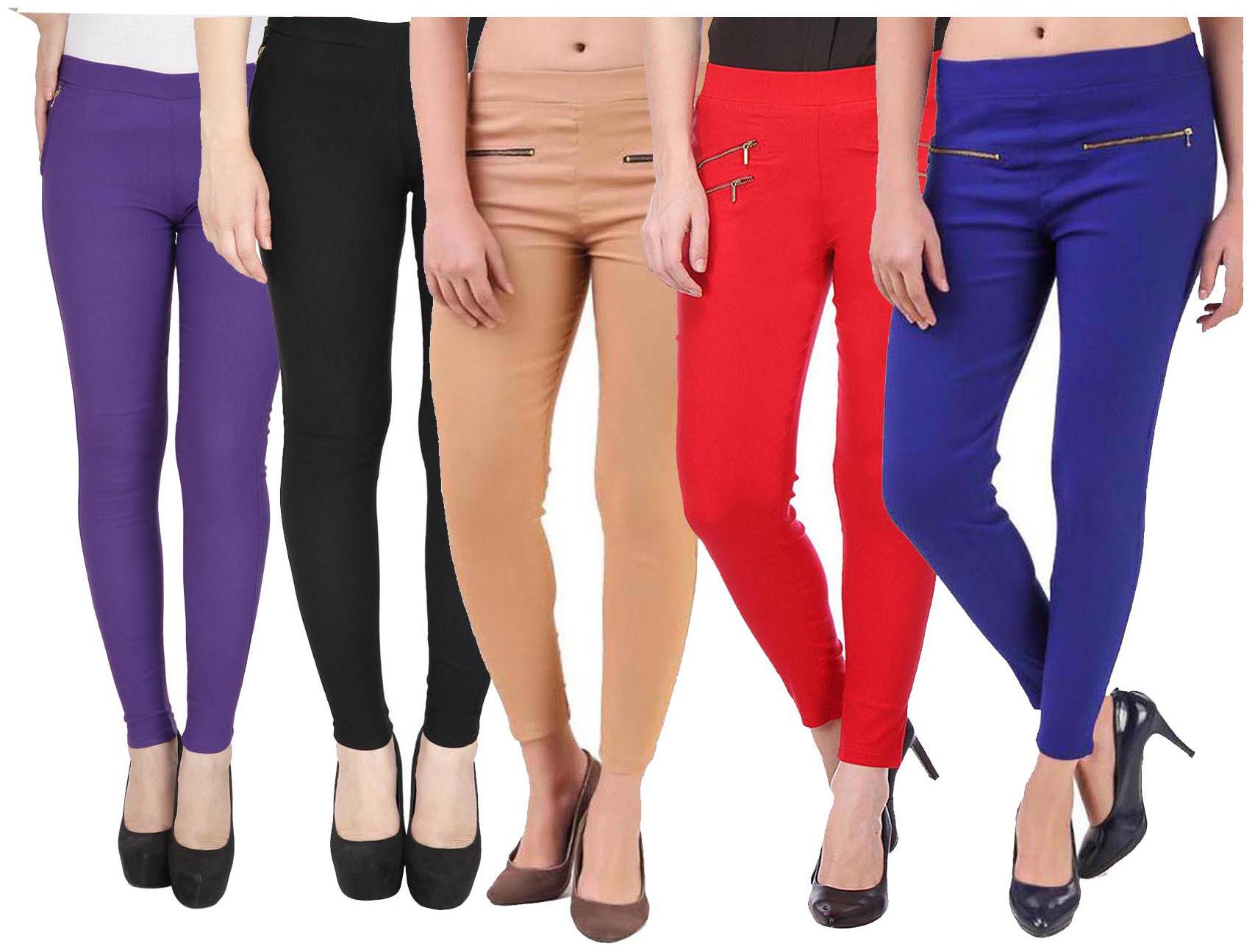 

RZLECORT Women Multi Straight fit Jegging