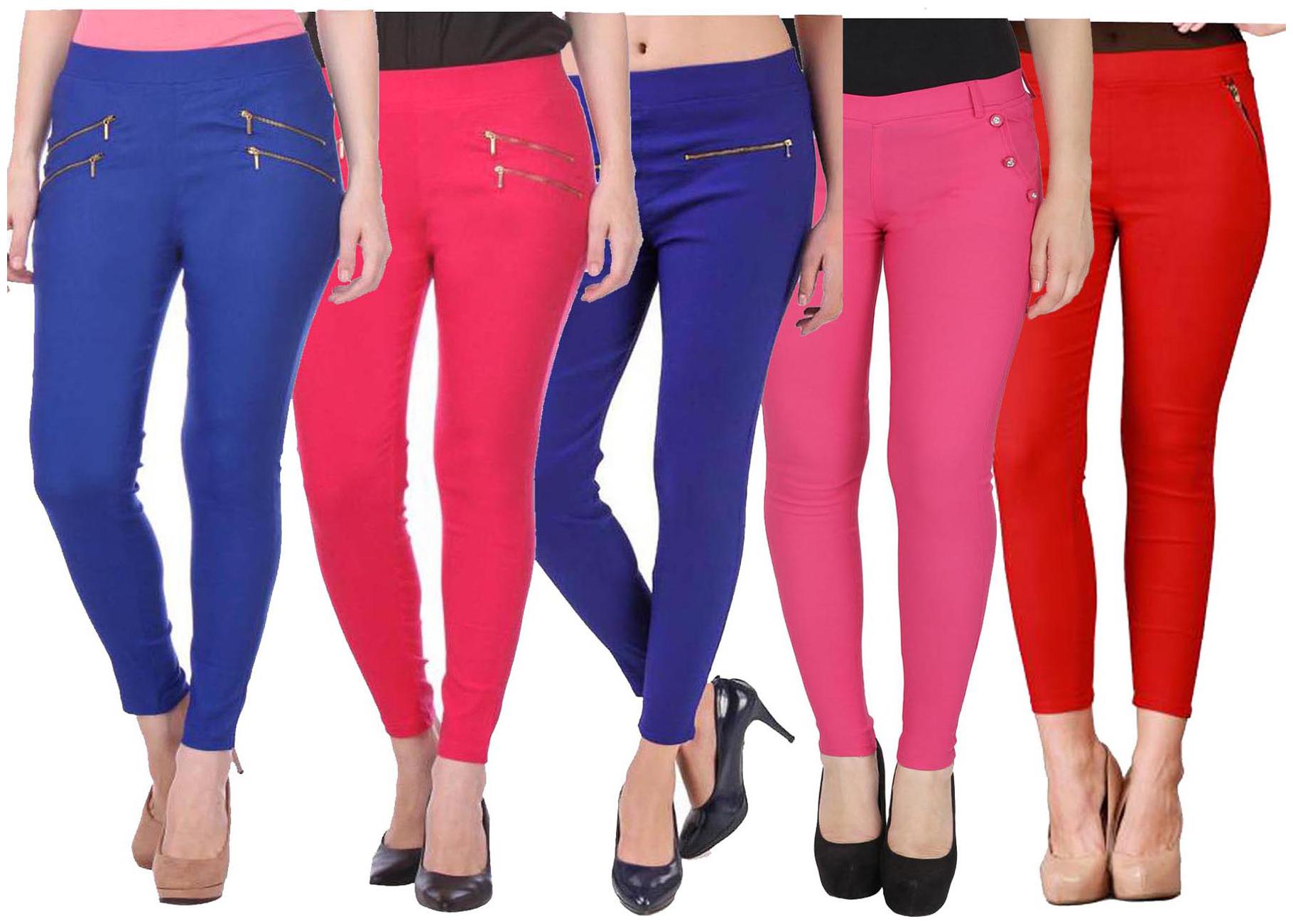 

RZLECORT Women Multi Straight fit Jegging
