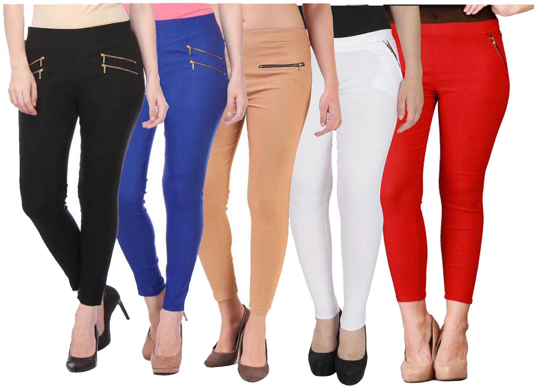 

RZLECORT Women Multi Straight fit Jegging