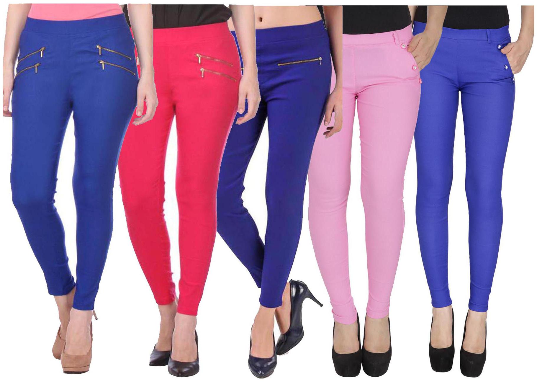 

RZLECORT Women Multi Straight fit Jegging