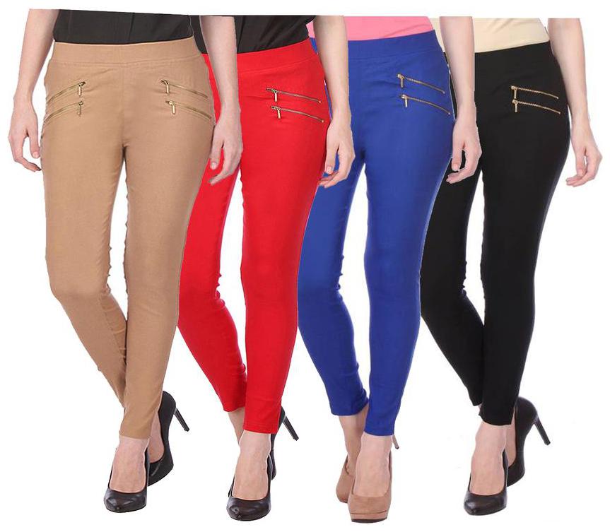 

RZLECORT Women Multi Straight fit Jegging